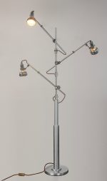 ZROV-FL-002 Vintage Three‑Head Floor Lamp